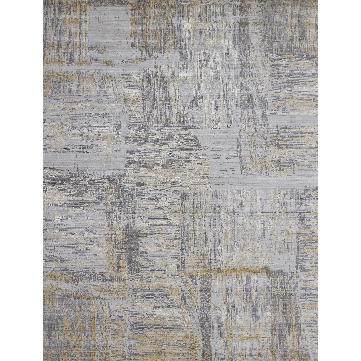 HANDLOOMED JACQUARD RK207 YELLOW / GREY