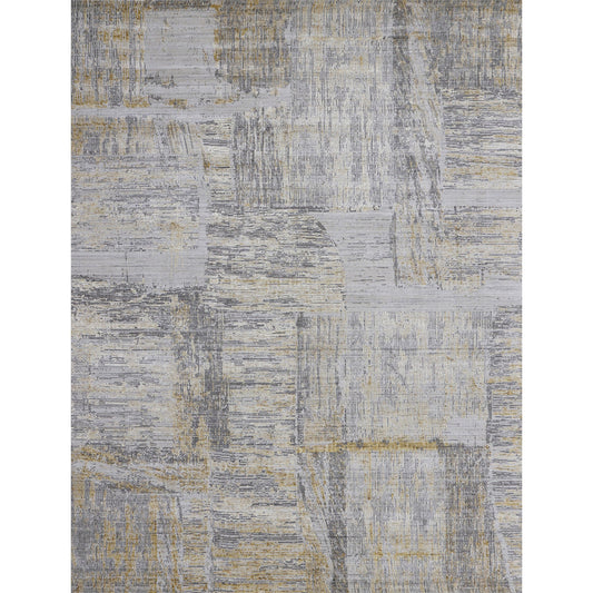 HANDLOOMED JACQUARD RK207 YELLOW / GREY