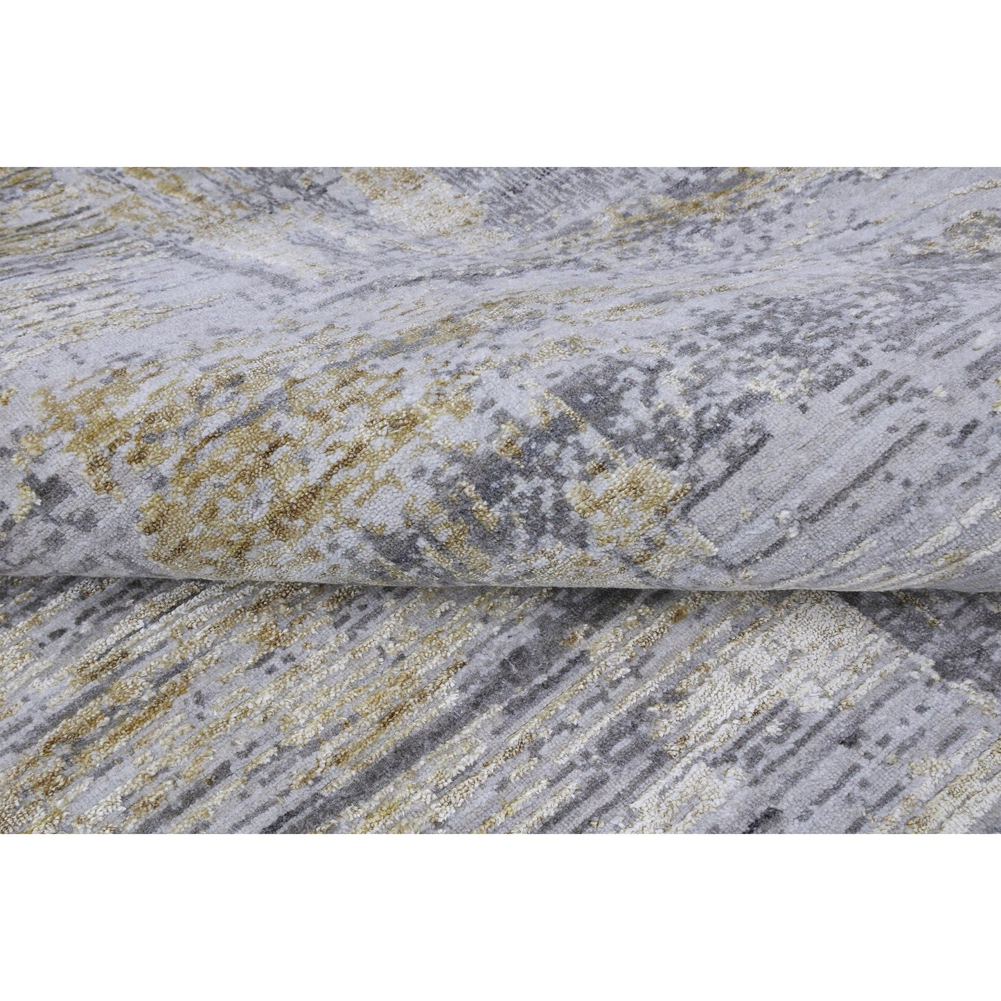 HANDLOOMED JACQUARD RK207 YELLOW / GREY