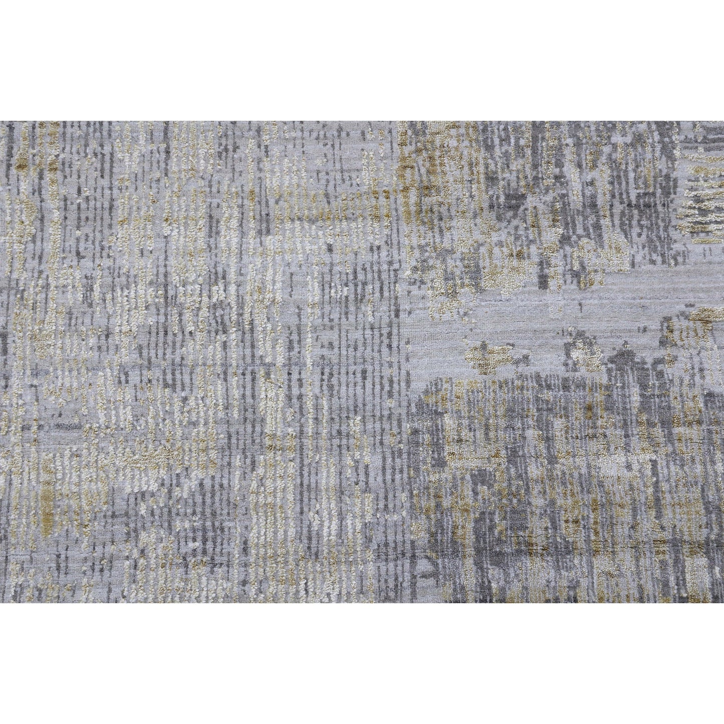 HANDLOOMED JACQUARD RK207 YELLOW / GREY