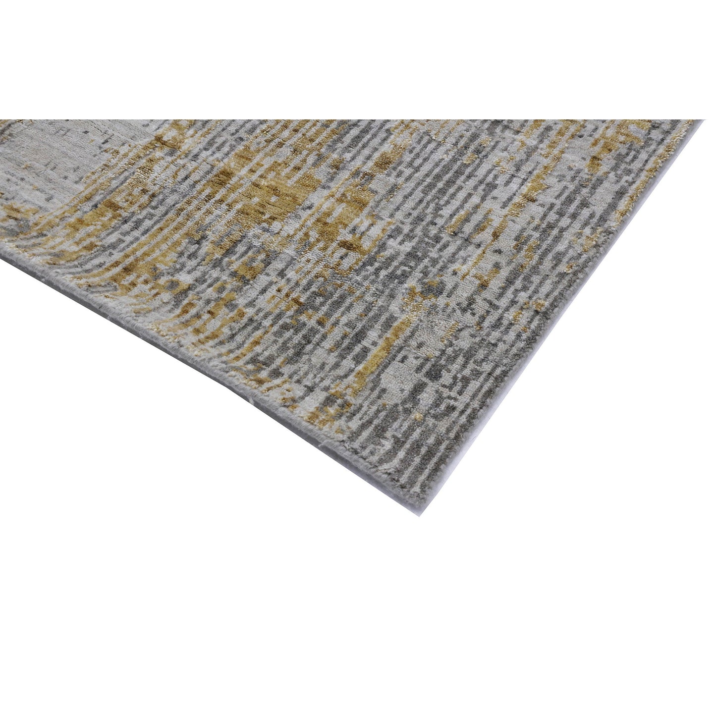 HANDLOOMED JACQUARD RK207 YELLOW / GREY