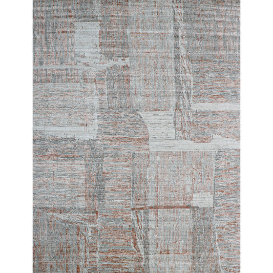 HANDLOOMED JACQUARD RK208 COPPER / GREY
