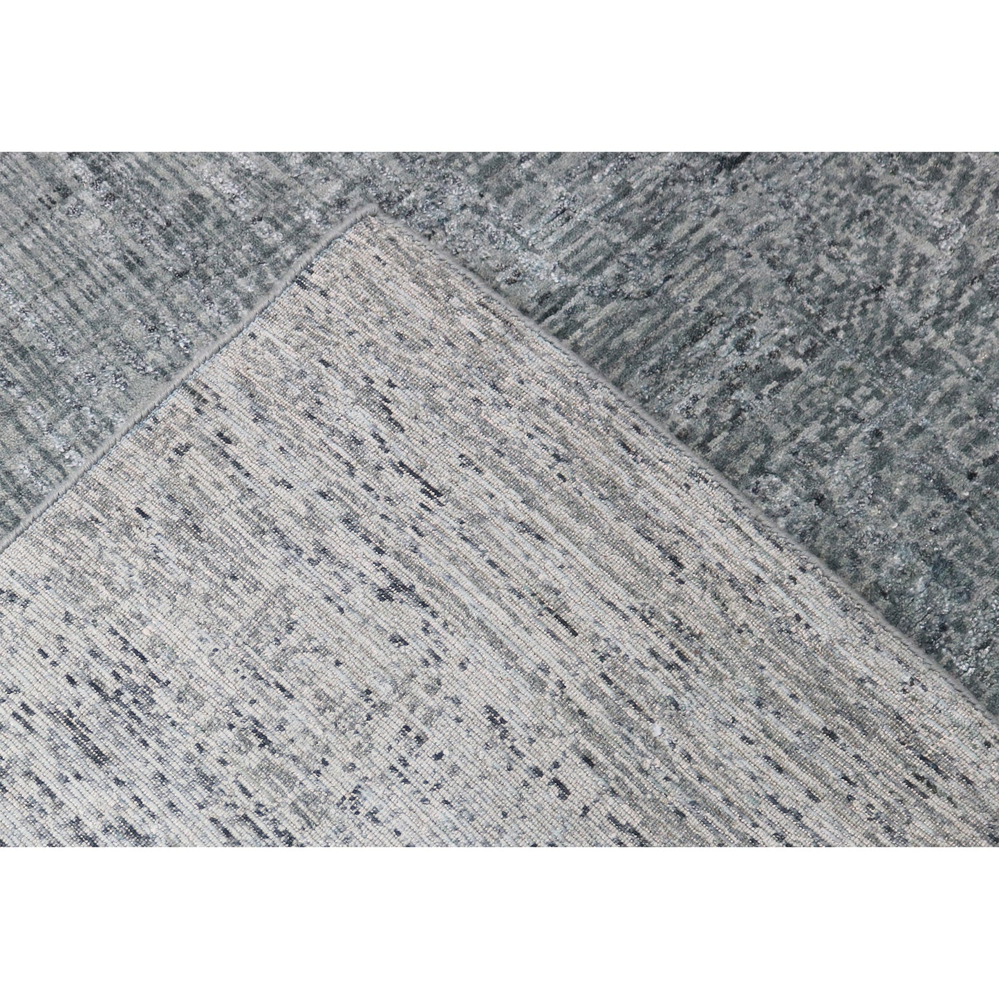 HANDLOOMED JACQUARD RA217 GREEN / GREY