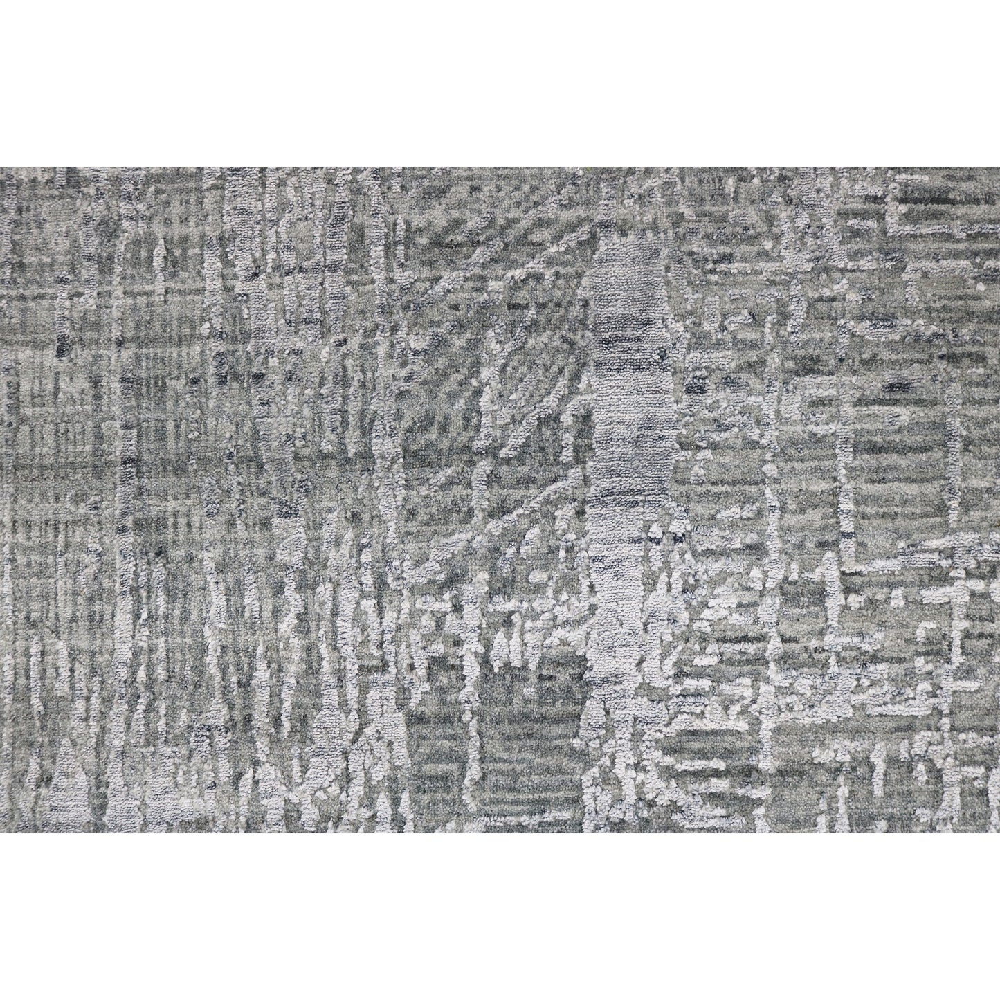 HANDLOOMED JACQUARD RA217 GREEN / GREY