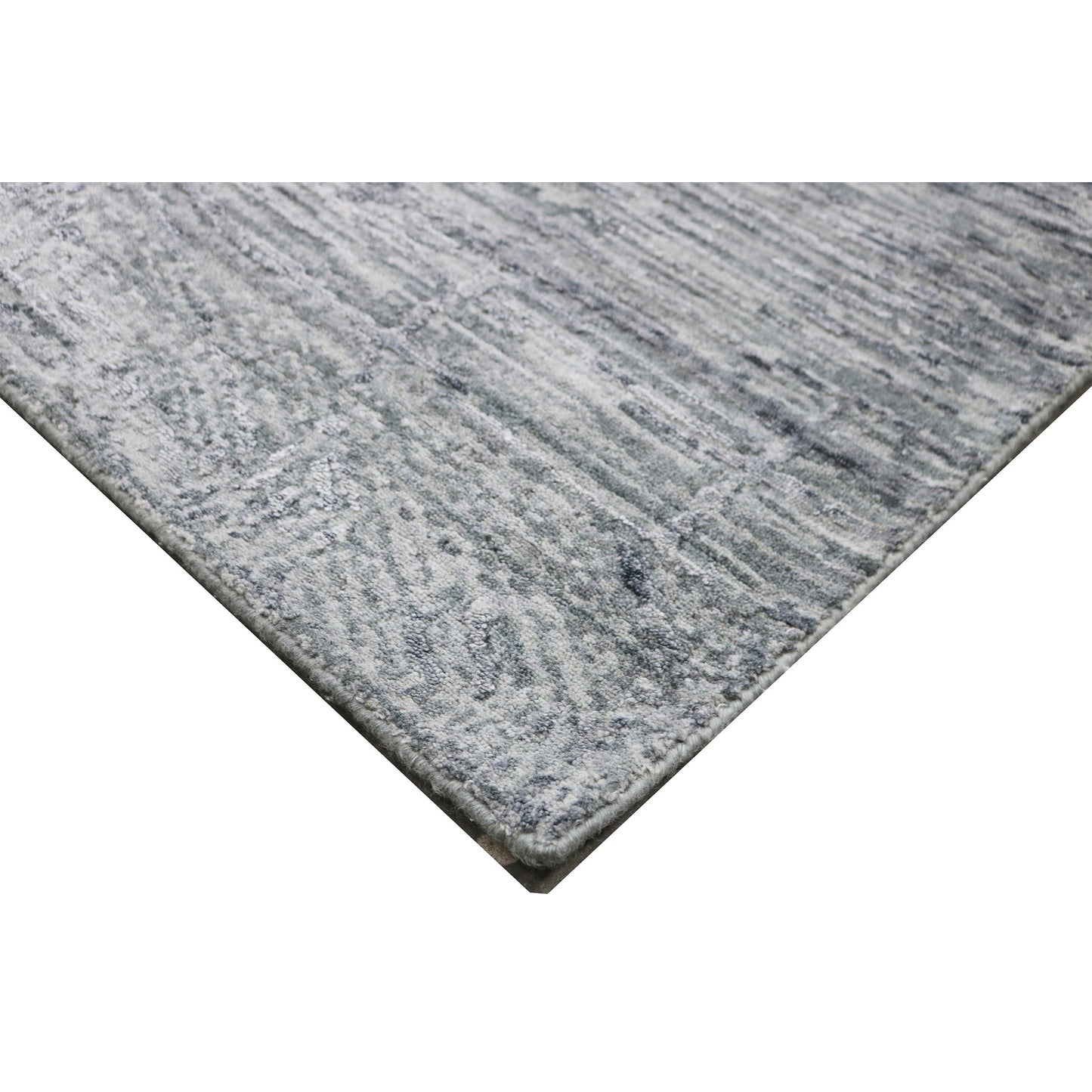 HANDLOOMED JACQUARD RA217 GREEN / GREY