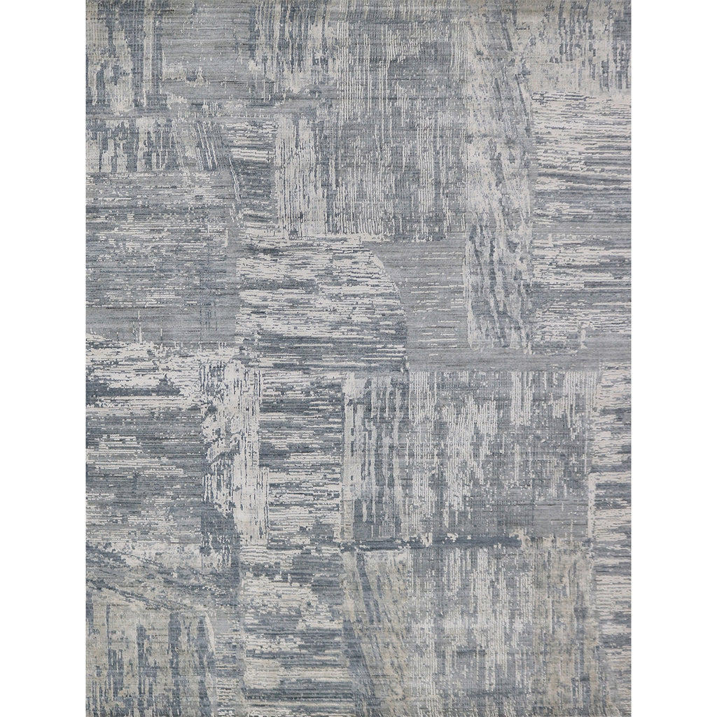 HANDLOOMED JACQUARD RK218 SILVER / BLUE
