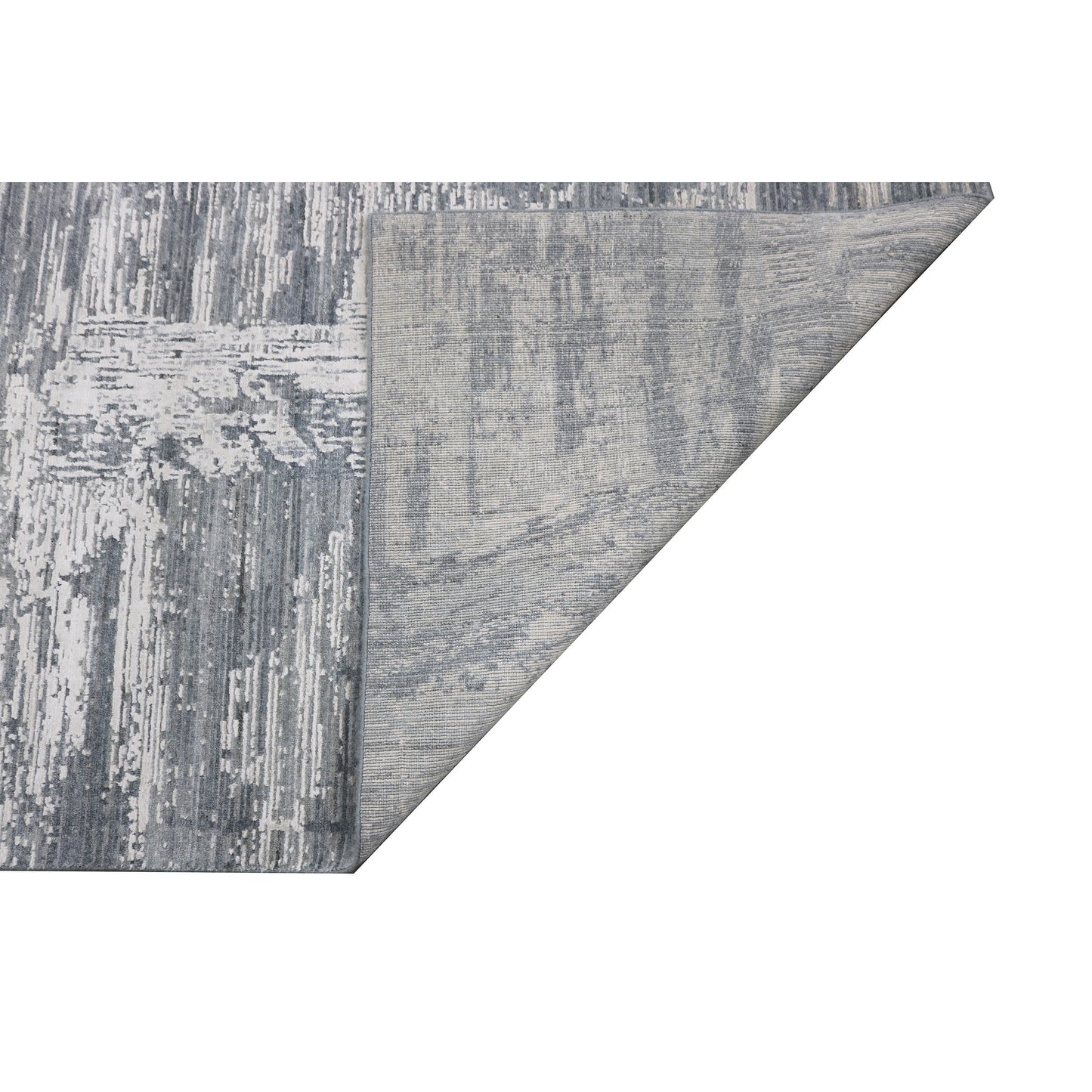 HANDLOOMED JACQUARD RK218 SILVER / BLUE
