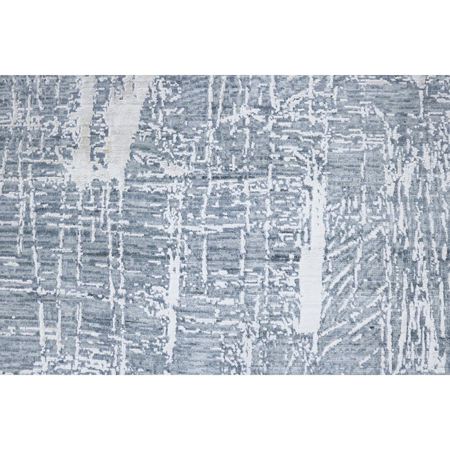 HANDLOOMED JACQUARD RK222 BLUE / GREY