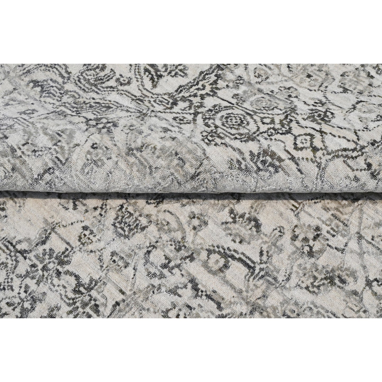 HANDLOOMED JACQUARD RK226 CHARCOAL