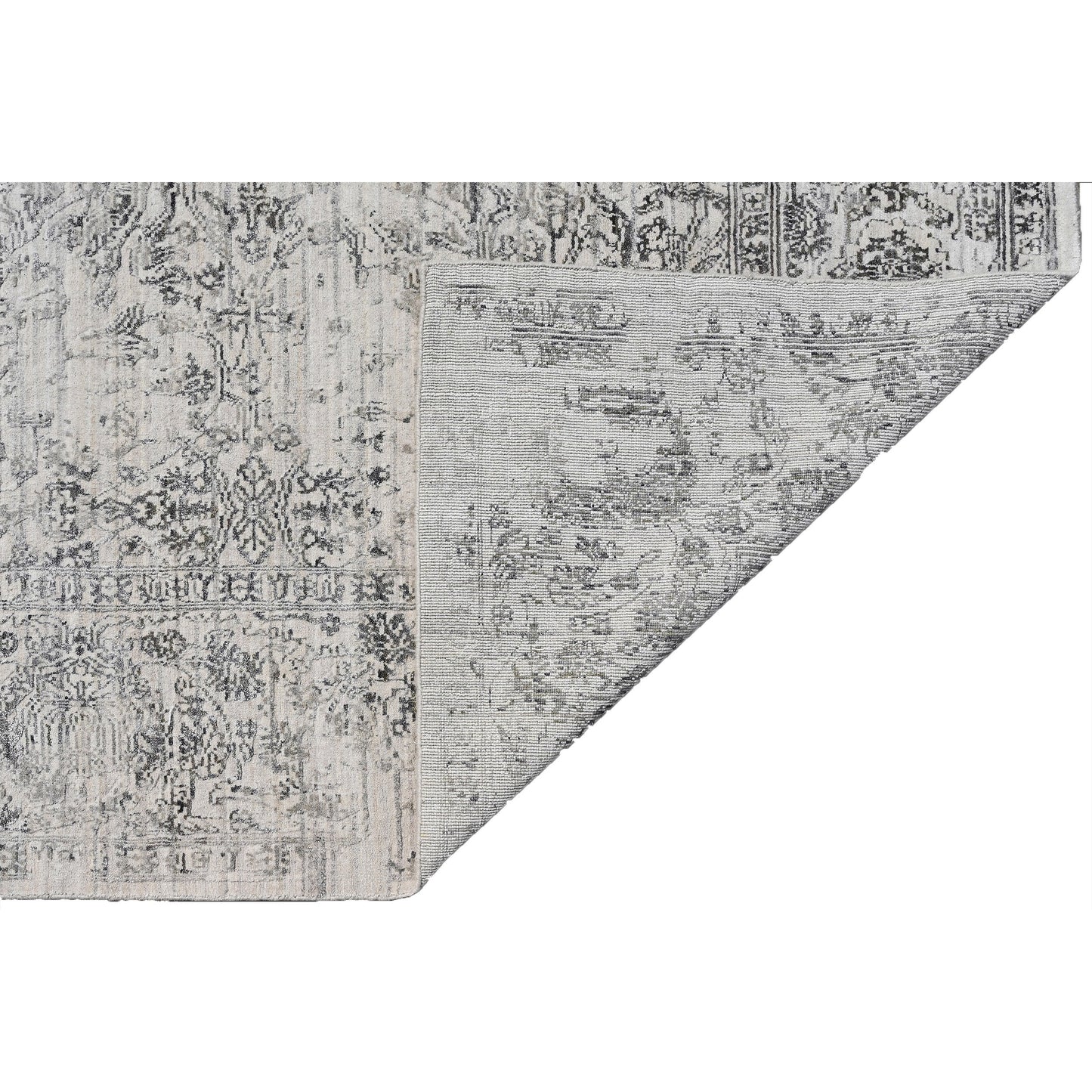 HANDLOOMED JACQUARD RK226 CHARCOAL