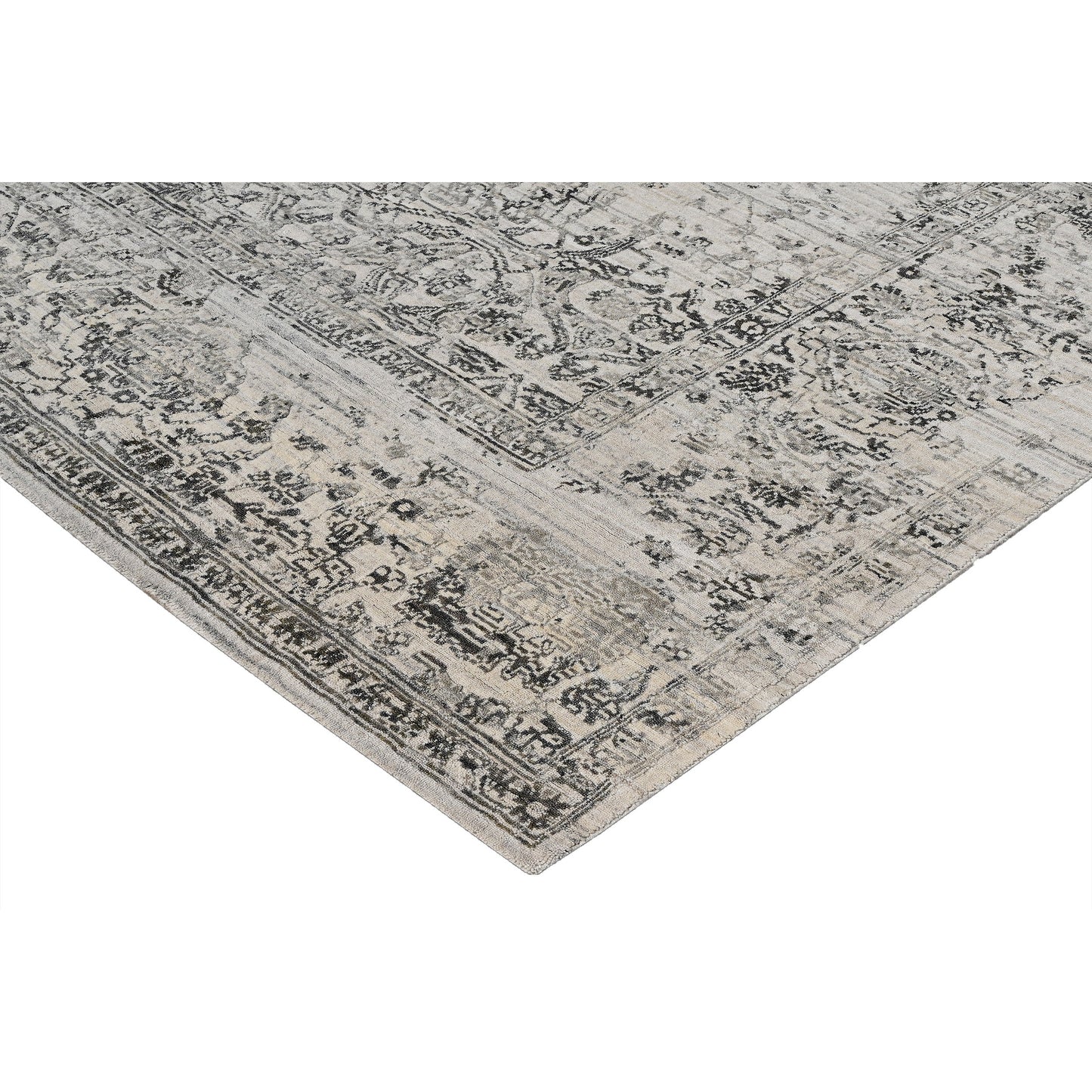 HANDLOOMED JACQUARD RK226 CHARCOAL