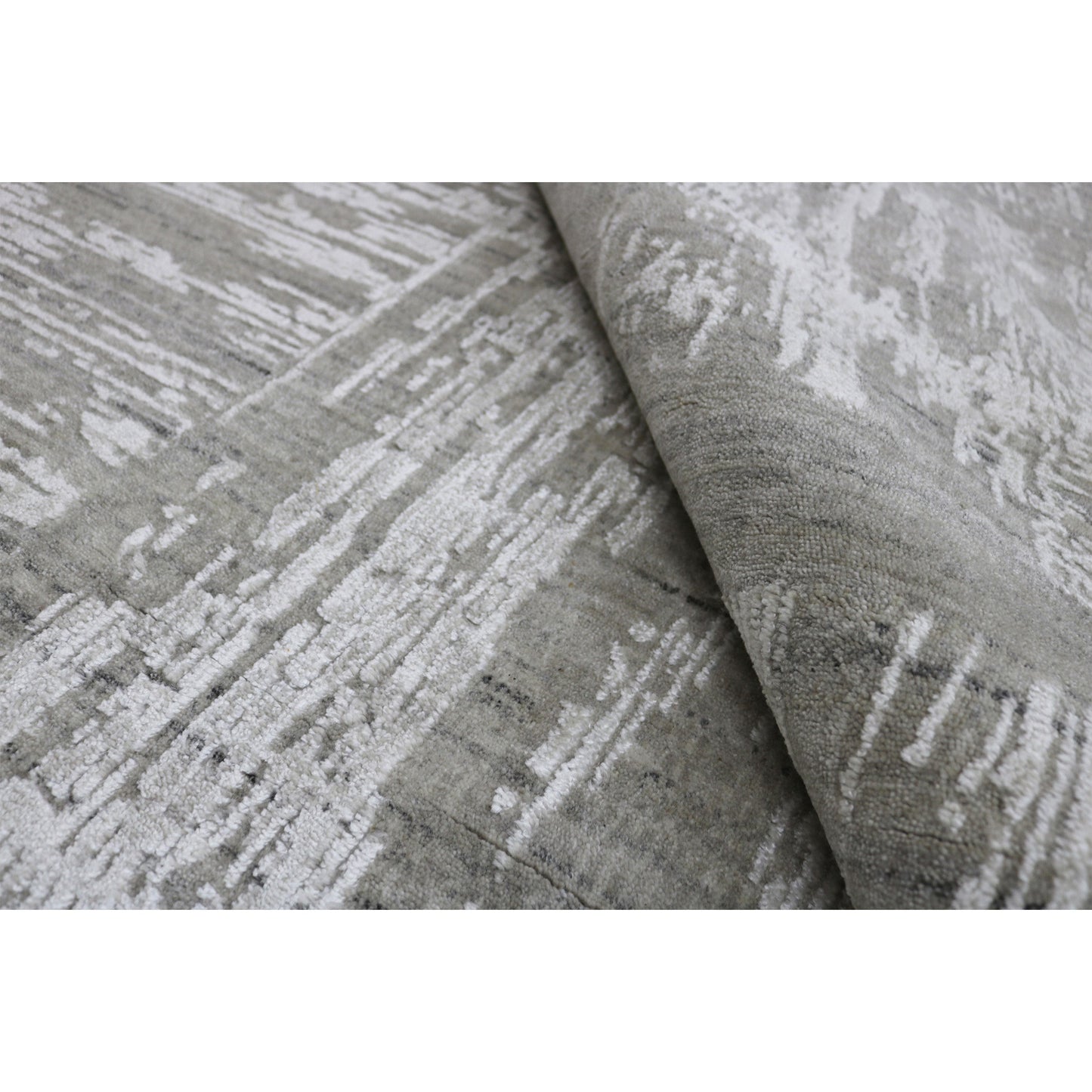 HANDLOOMED JACQUARD RK250 GREY / WHITE