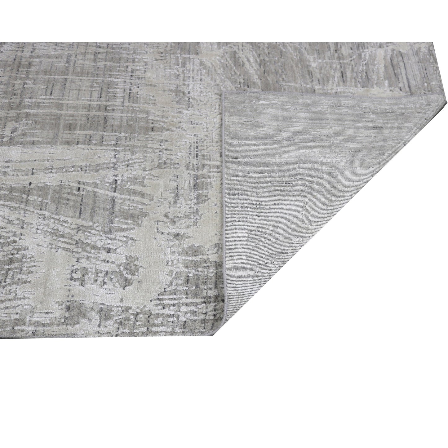 HANDLOOMED JACQUARD RK256 GREY / WHITE