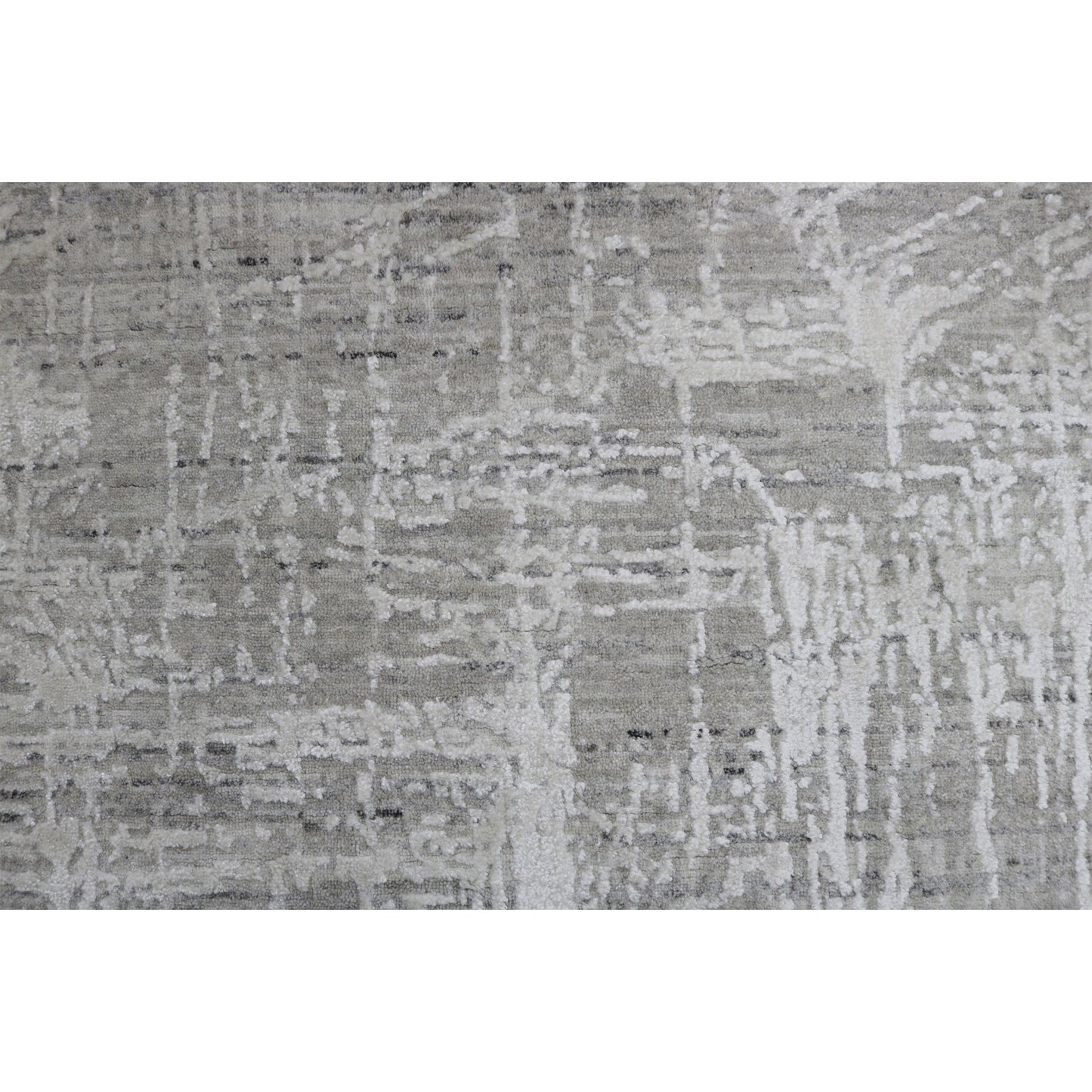 HANDLOOMED JACQUARD RK256 GREY / WHITE