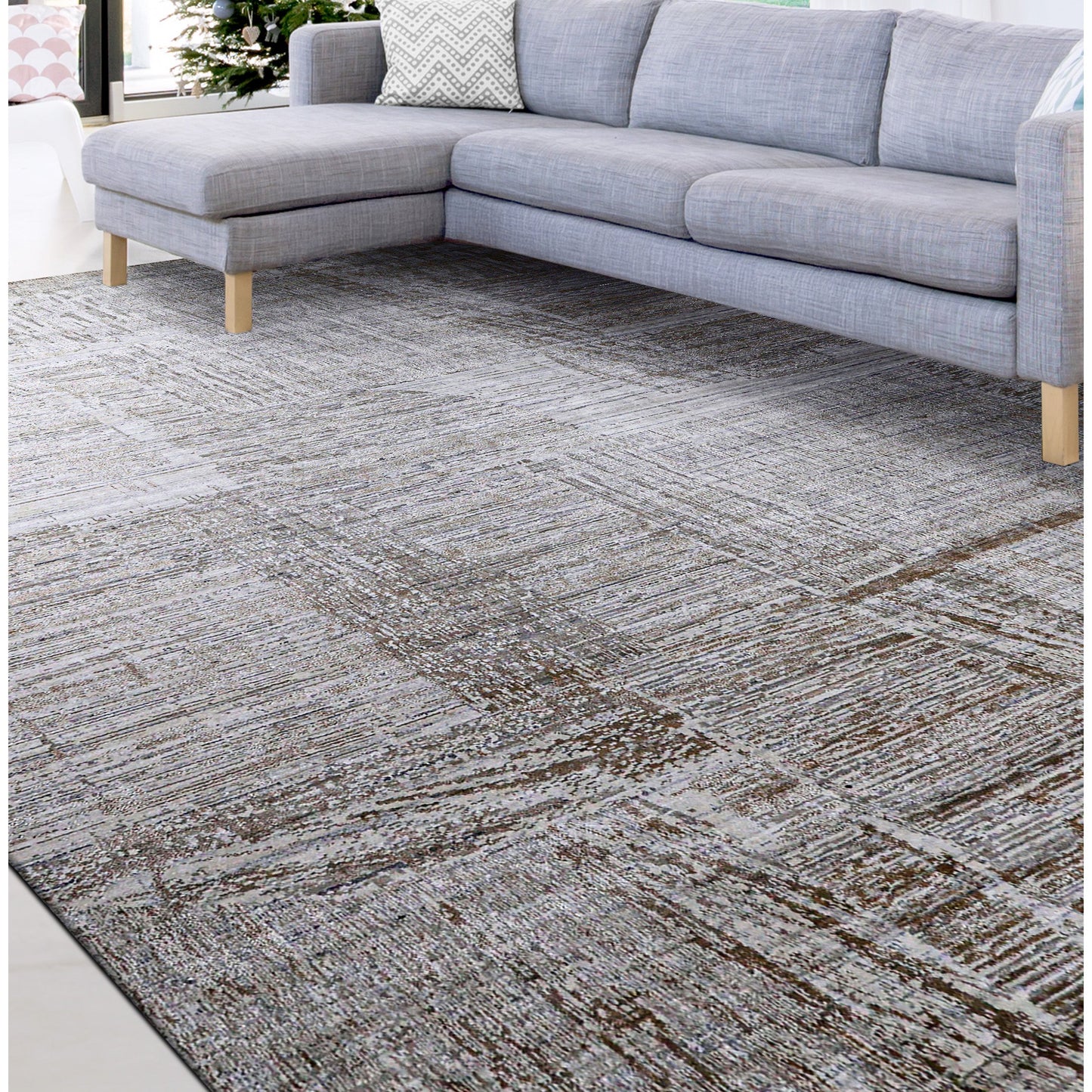 HANDLOOMED JACQUARD RK264 CAMEL