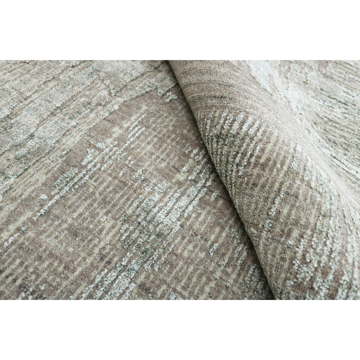 HANDLOOMED JACQUARD RK270 BROWN / GREEN