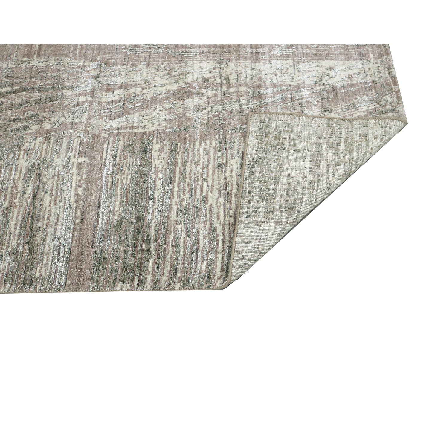 HANDLOOMED JACQUARD RK270 BROWN / GREEN