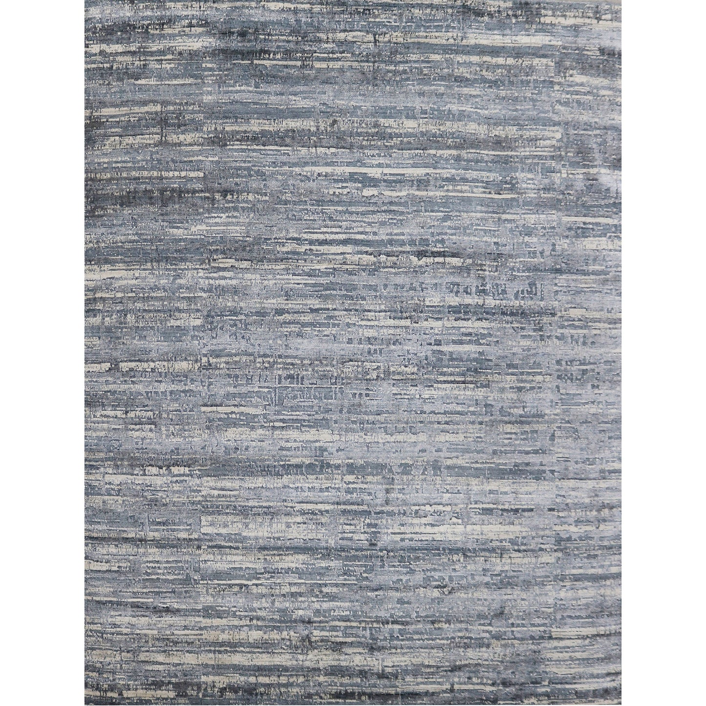 HANDLOOMED JACQUARD RK283 BLUE / SILVER