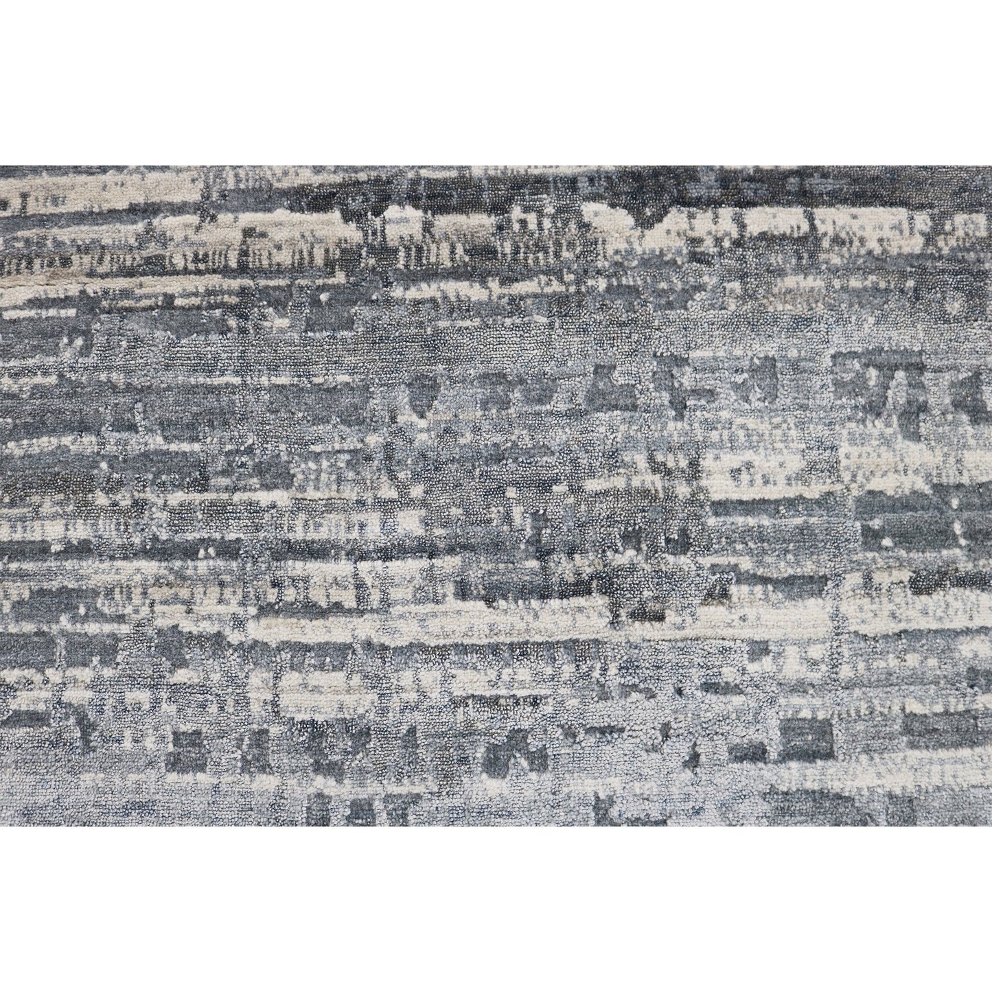 HANDLOOMED JACQUARD RK283 BLUE / SILVER
