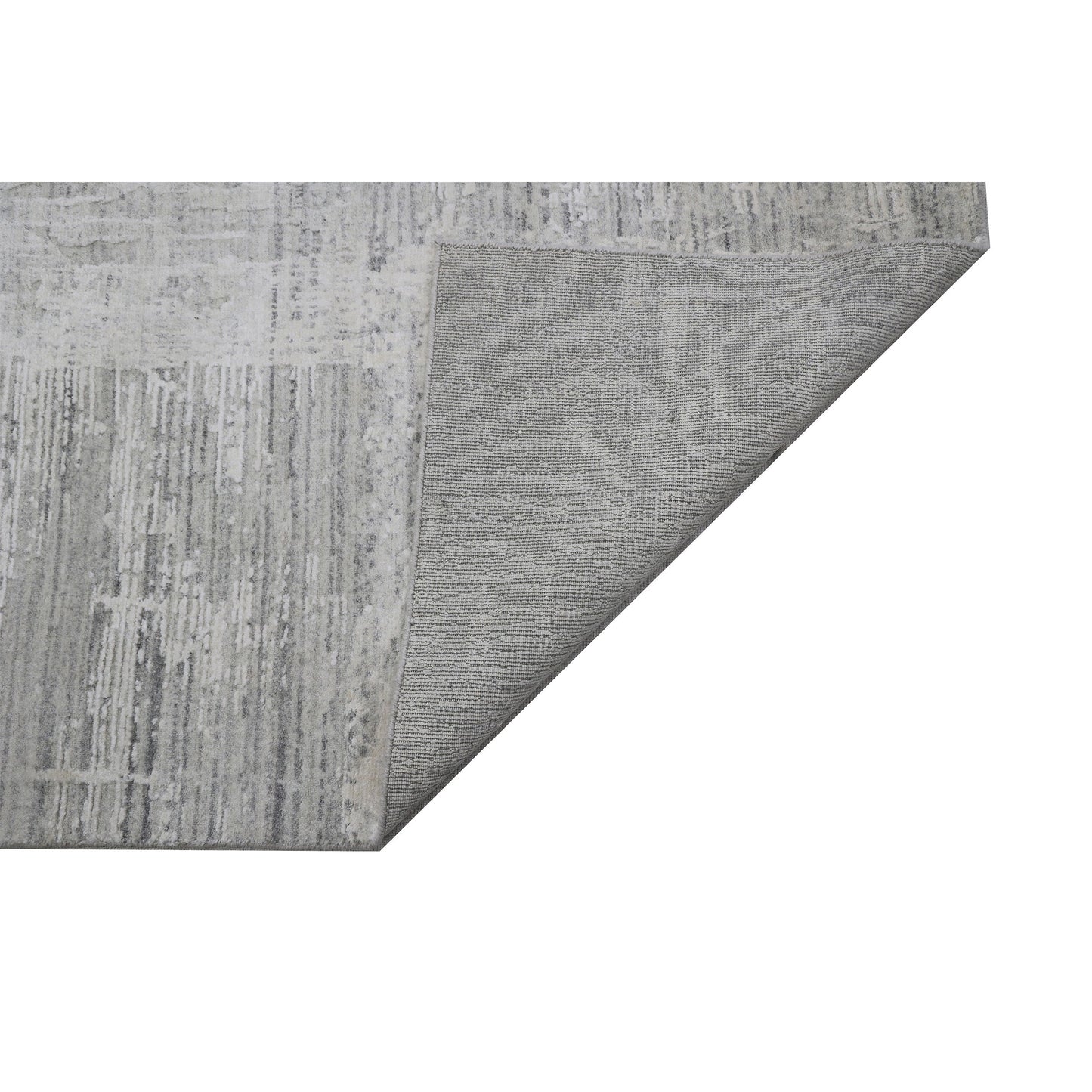 HANDLOOMED JACQUARD RK297 GREY / IVORY