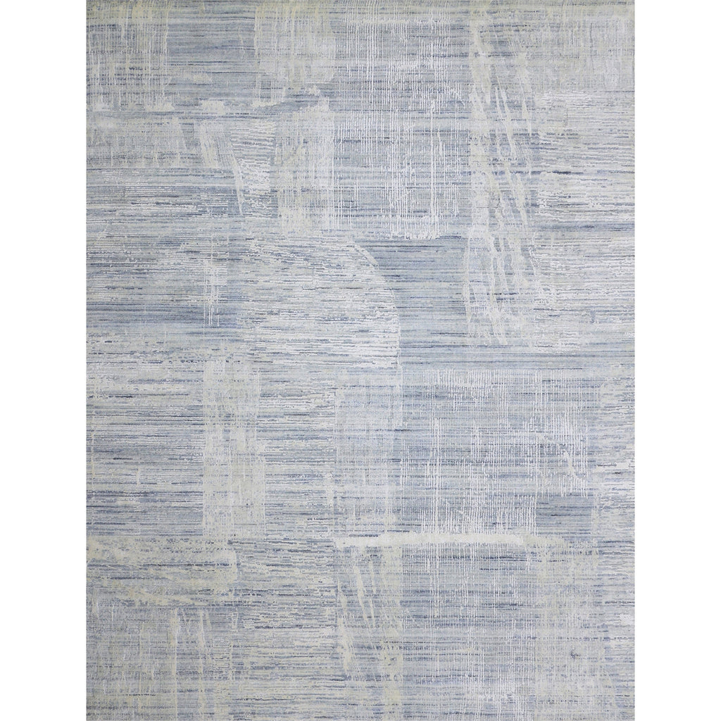 HANDLOOMED JACQUARD RK317 IVORY / BLUE
