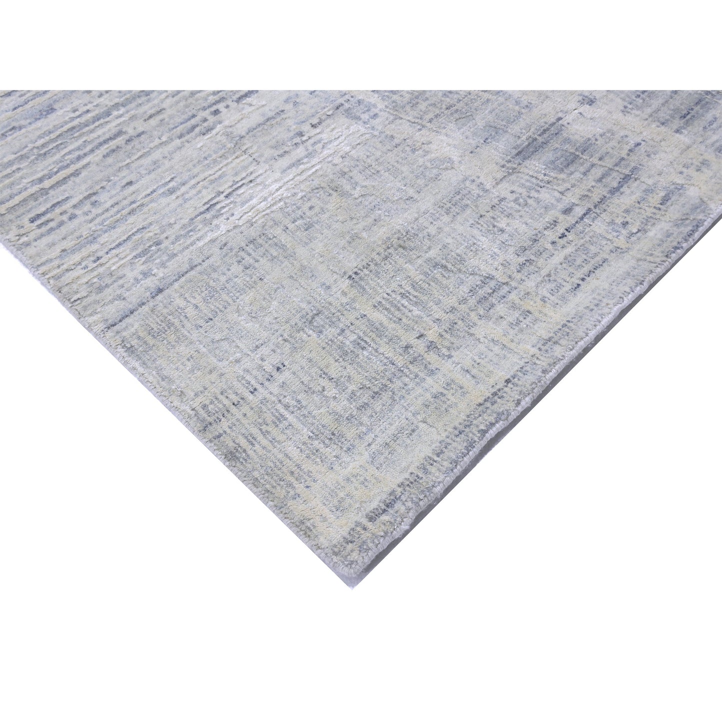 HANDLOOMED JACQUARD RK317 IVORY / BLUE