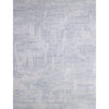 HANDLOOMED JACQUARD RK340 IVORY / TEAL BLUE