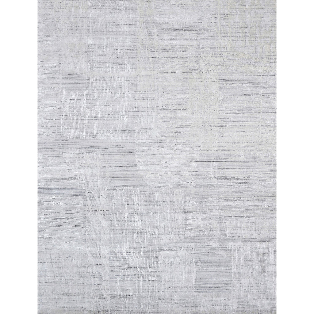 HANDLOOMED JACQUARD RK341 IVORY / PURPLE