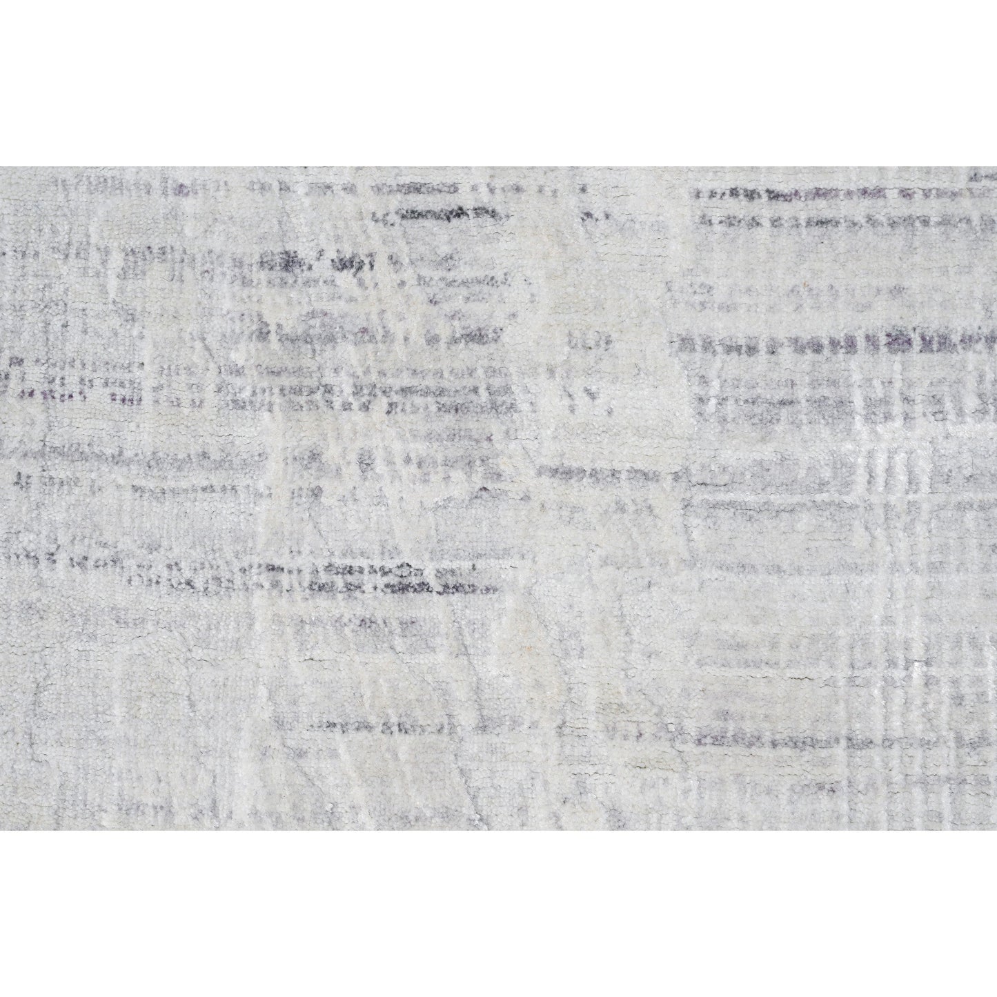 HANDLOOMED JACQUARD RK341 IVORY / PURPLE