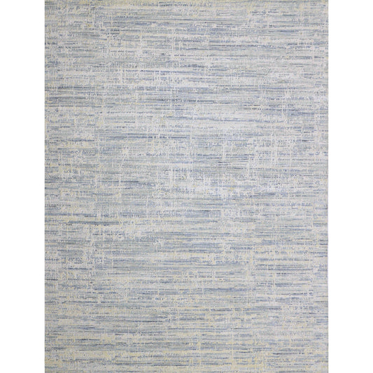 HANDLOOMED JACQUARD RK350 IVORY / BLUE