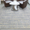 HANDLOOMED JACQUARD RK350 IVORY / BLUE