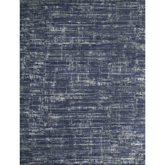 HANDLOOMED JACQUARD RK358 IVORY / BLUE