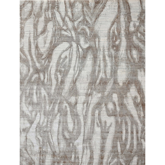 HANDLOOMED JACQUARD RK367 IVORY / CAMEL