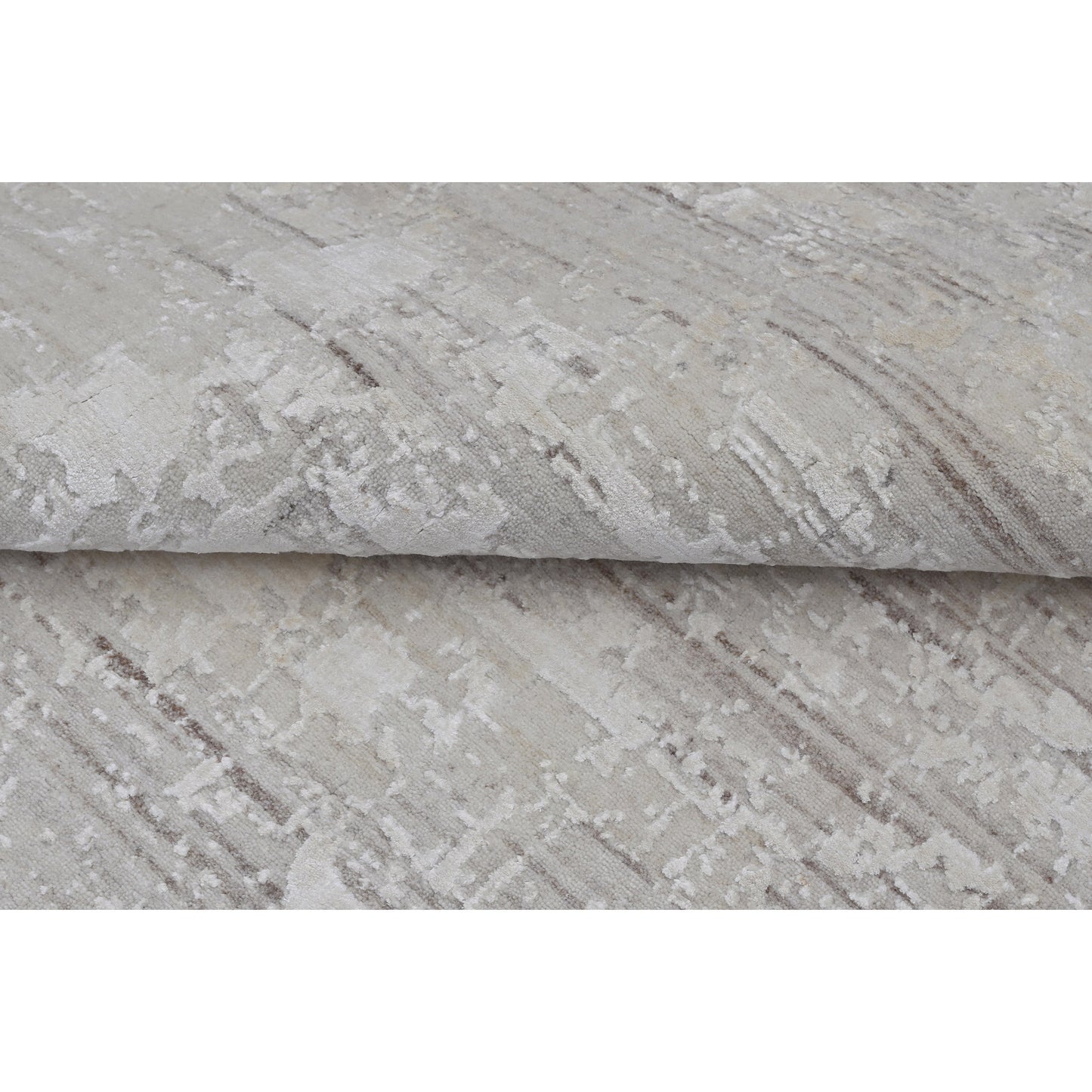 HANDLOOMED JACQUARD RK379 IVORY / CAMEL