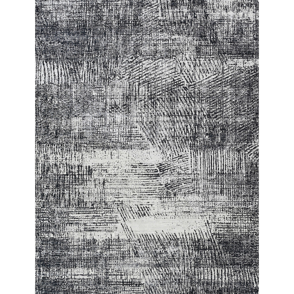 HANDLOOMED JACQUARD RK399 IVORY / BLACK