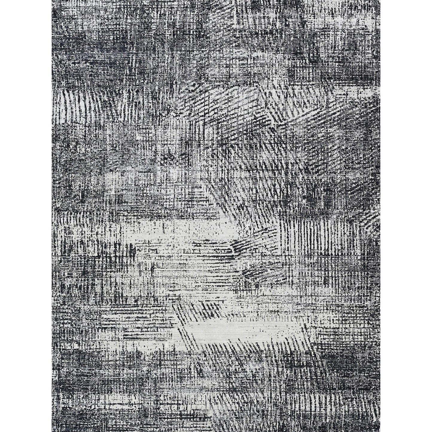 HANDLOOMED JACQUARD RK399 IVORY / BLACK