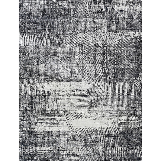 HANDLOOMED JACQUARD RK399 IVORY / BLACK