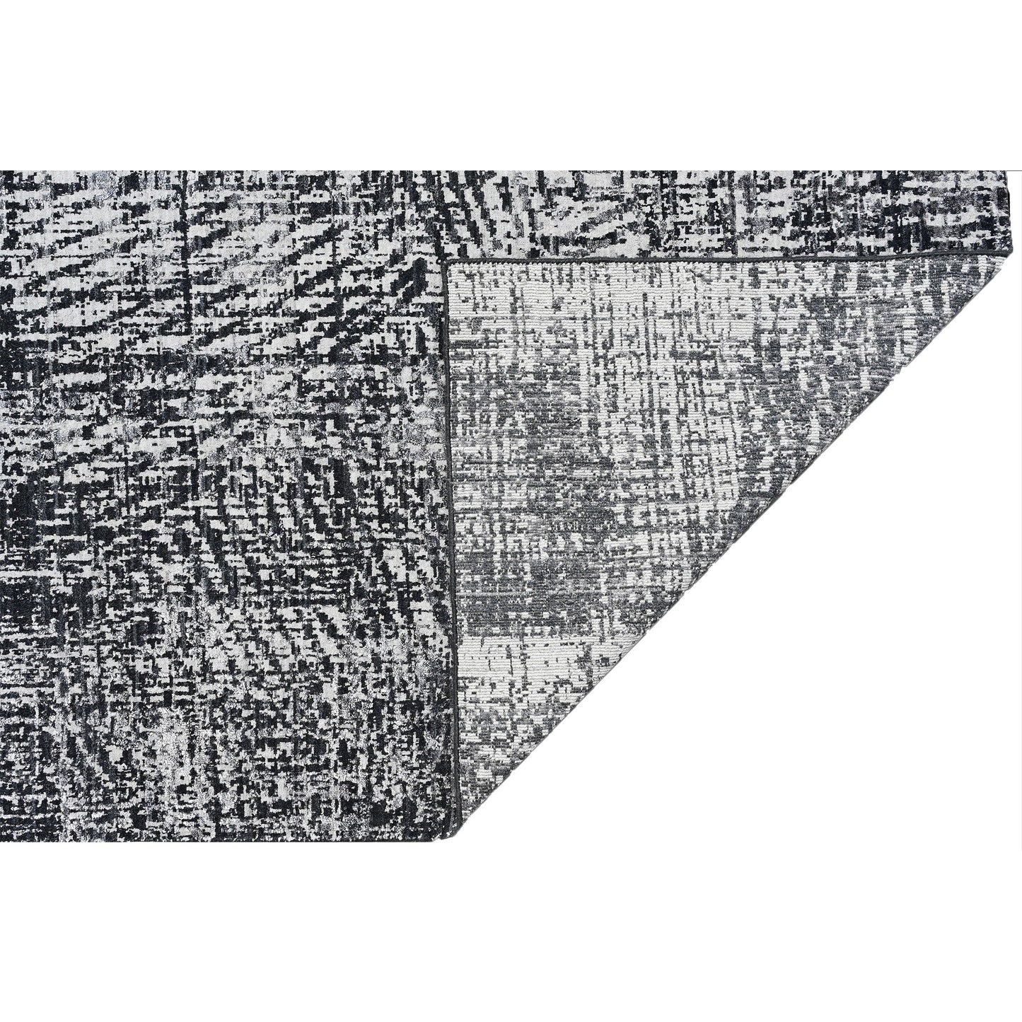 HANDLOOMED JACQUARD RK399 IVORY / BLACK