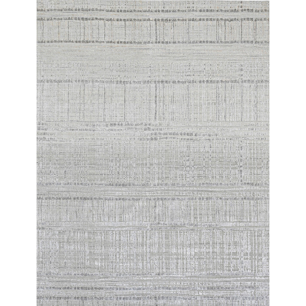 HANDLOOMED JACQUARD RK425 IVORY / GREY