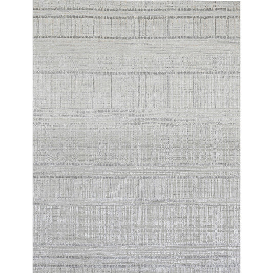 HANDLOOMED JACQUARD RK425 IVORY / GREY