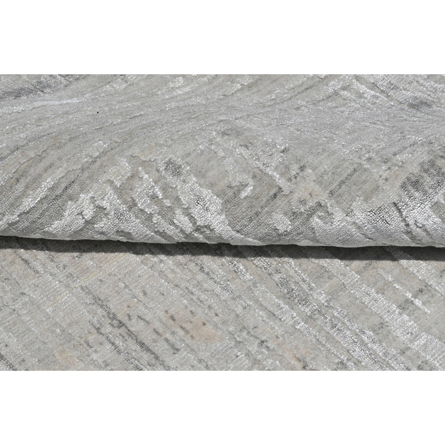HANDLOOMED JACQUARD RK425 IVORY / GREY