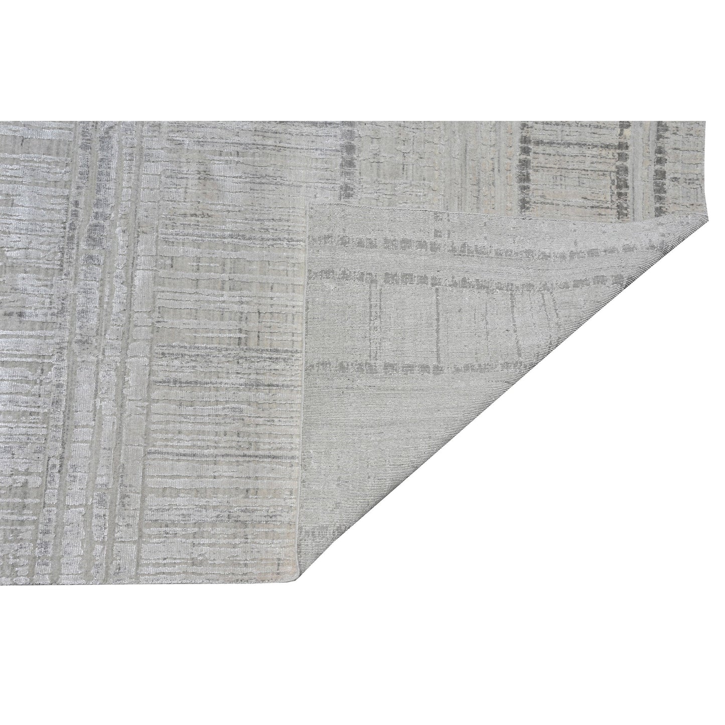 HANDLOOMED JACQUARD RK425 IVORY / GREY