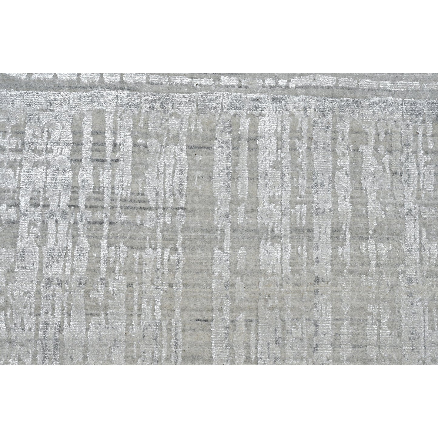 HANDLOOMED JACQUARD RK425 IVORY / GREY