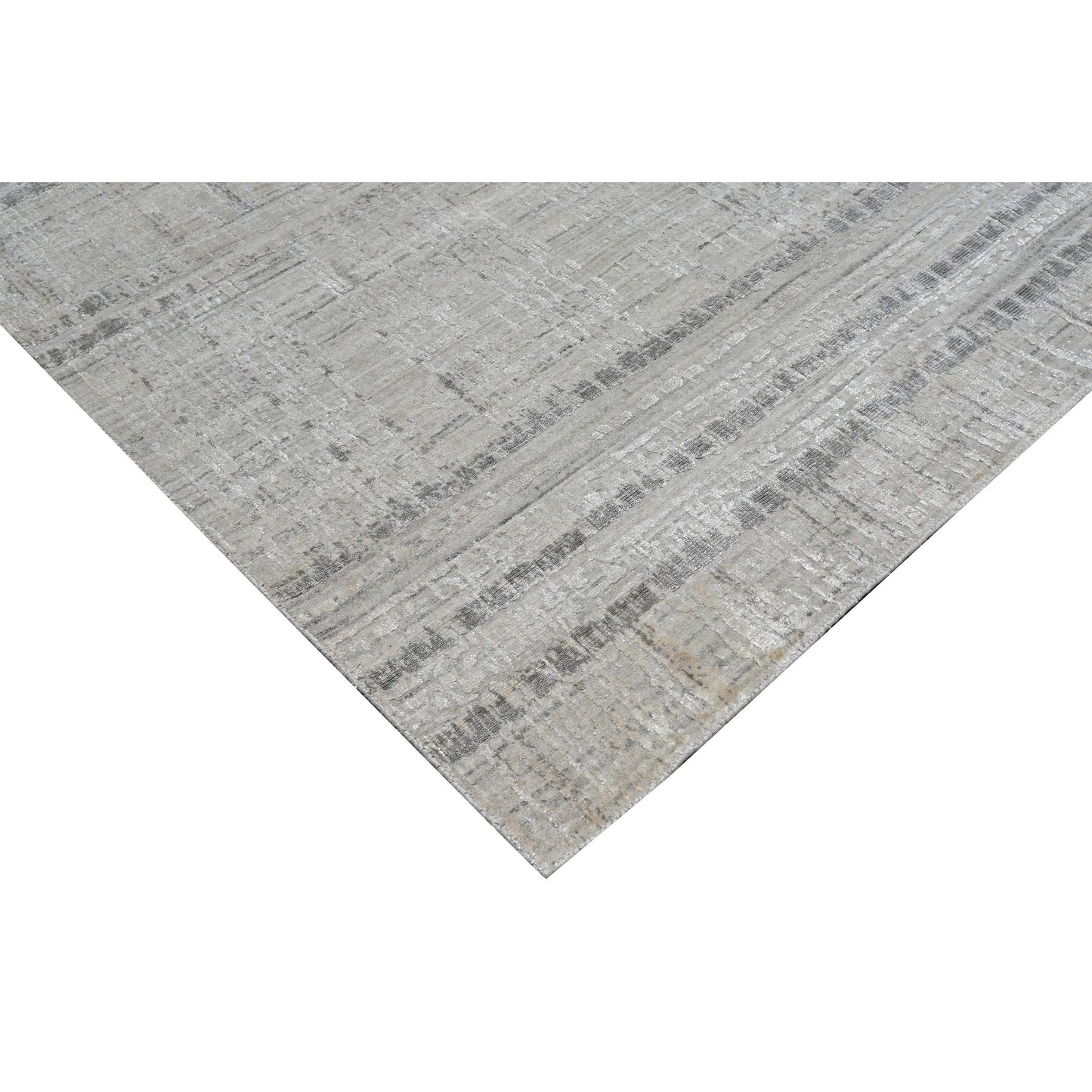 HANDLOOMED JACQUARD RK425 IVORY / GREY