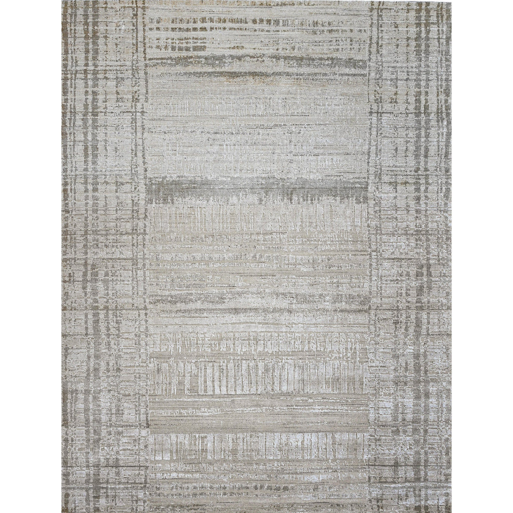 HANDLOOMED JACQUARD RK440 IVORY / CAMEL