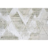 HANDLOOMED JACQUARD RK504 IVORY / GREEN