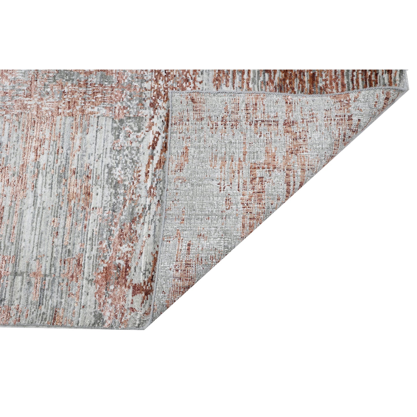 HANDLOOMED JACQUARD RP208 GREY / RUST