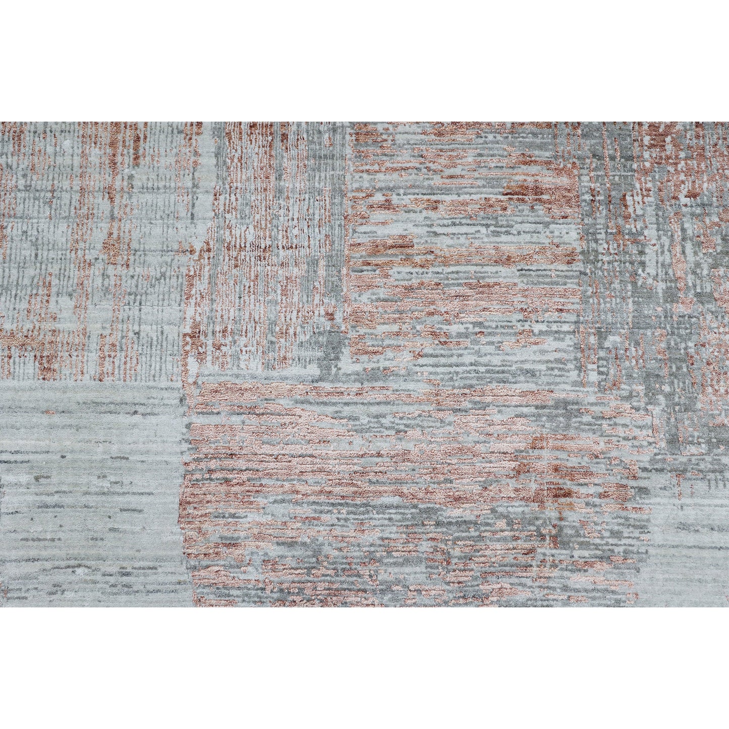 HANDLOOMED JACQUARD RP208 GREY / RUST