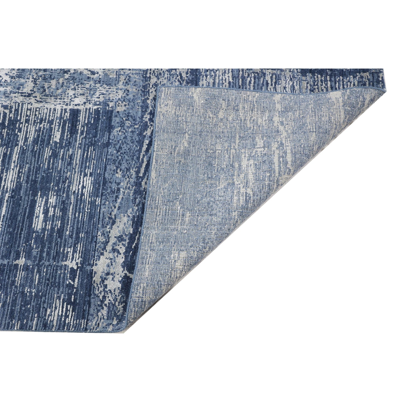 HANDLOOMED JACQUARD RA213 BLUE / GREY