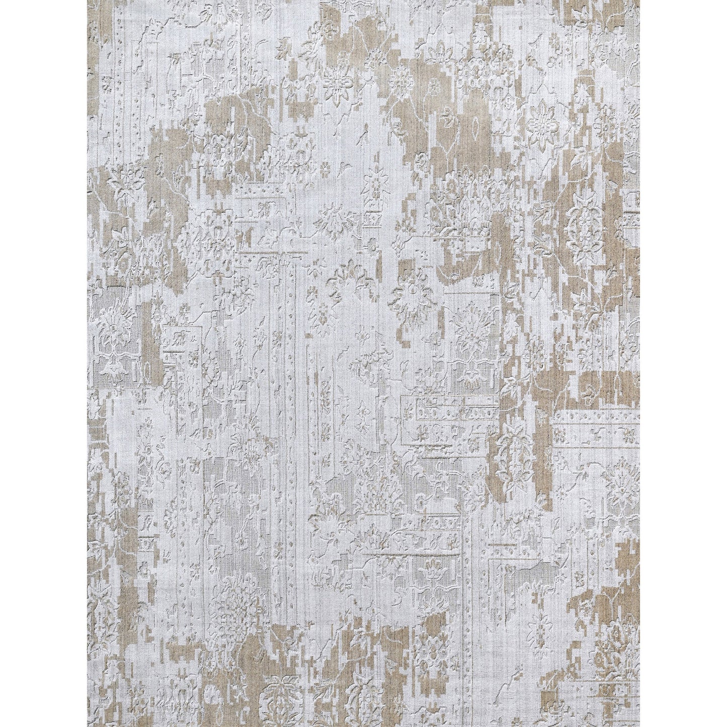 HANDLOOMED JACQUARD TCJ01 SILVER / BEIGE